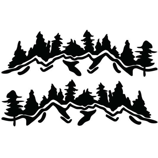 2 PCS/Set D-924 Mountain Woods Pattern Car Modified Decorative Sticker, D-924