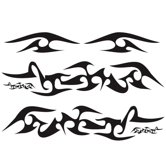 2 PCS/Set D-925 Flame Pattern Car Modified Decorative Sticker, D-925, D-924