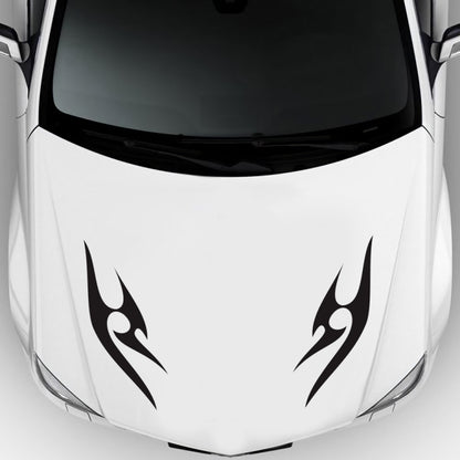 2 PCS/Set D-925 Flame Pattern Car Modified Decorative Sticker, D-925, D-924