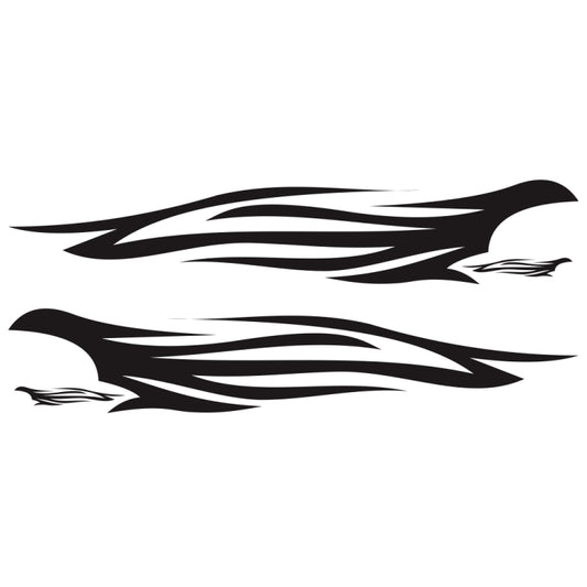 2 PCS/Set D-926 Fire Totem Pattern Car Modified Decorative Sticker, D-926