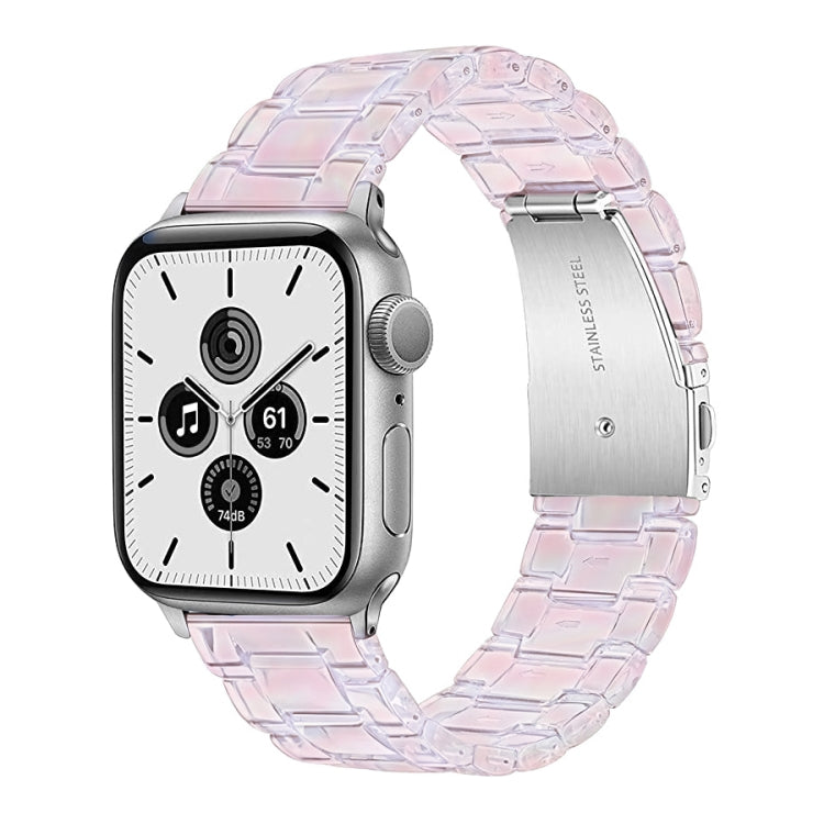 Bracelet de montre translucide à trois billes pour Apple Watch Series, 7 45mm / 6&SE&5&4 44mm / 3&2&1 42mm, 7 41mm / 6&SE&5&4 40mm / 3&2&1 38mm
