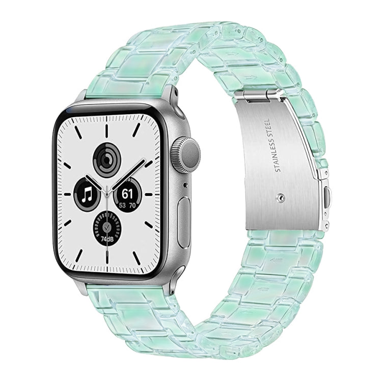 Bracelet de montre translucide à trois billes pour Apple Watch Series, 7 45mm / 6&SE&5&4 44mm / 3&2&1 42mm, 7 41mm / 6&SE&5&4 40mm / 3&2&1 38mm