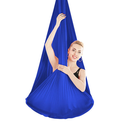 Hamac de yoga aérien sans nœud anti-gravité pour l'intérieur avec boucle / sangle d'extension, taille : 400x280cm