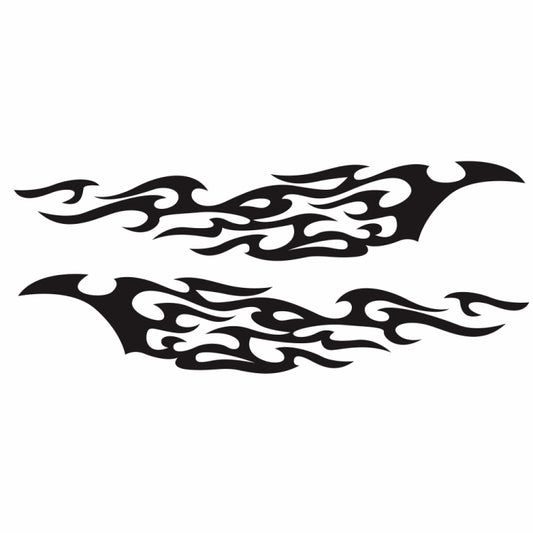 2 PCS/Set D-969 Flame Pattern Car Modified Decorative Sticker, D-969