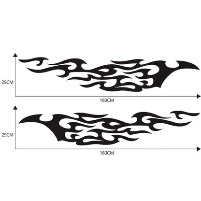 2 PCS/Set D-969 Flame Pattern Car Modified Decorative Sticker, D-969