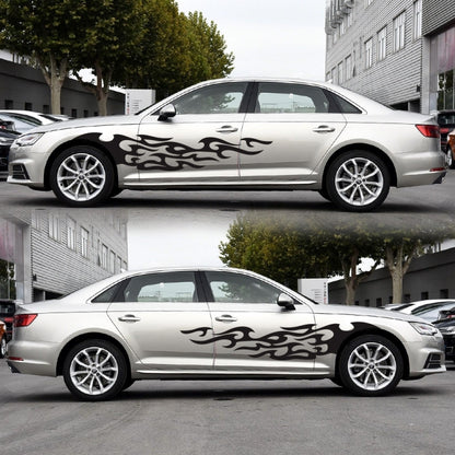 2 PCS/Set D-969 Flame Pattern Car Modified Decorative Sticker, D-969