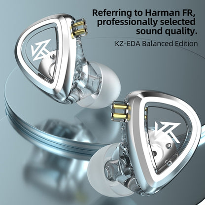 KZ-EDA Balanced Dual Magnetic Dynamic In-Ear Earphone, With Microphone, Without Microphone