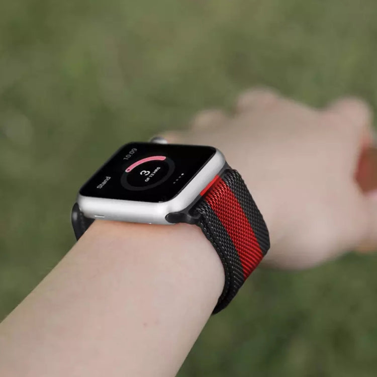 Milanese Stainless Steel Watch Band For Apple Watch Series, 7 45mm / 6&SE&5&4 44mm / 3&2&1 42mm, 7 41mm / 6&SE&5&4 40mm / 3&2&1 38mm