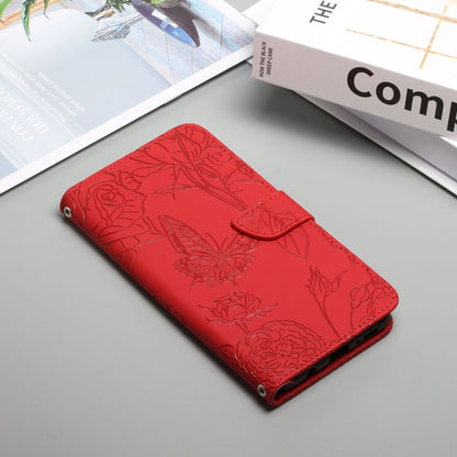 HT03 Skin Feel Butterfly Embossed Flip Leather Phone Case, For OPPO Realme C30, For OPPO Reno7 A, For Samsung Galaxy M13