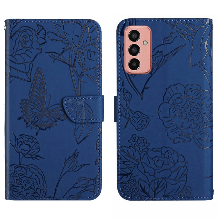 HT03 Skin Feel Butterfly Embossed Flip Leather Phone Case, For OPPO Realme C30, For OPPO Reno7 A, For Samsung Galaxy M13