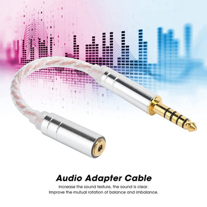 ZS0156 Balanced Inter-conversion Audio Cable, 4.4 Balance Male to 3.5 Stereo Female, 4.4 Balanced Male to 3.5 Balanced Female, 4.4 Balanced Male to 2.5 Balanced Female, 2.5 Balance Male to 3.5 Stereo Female, 3.5 Stereo Male to 4.4 Balance Female       ...