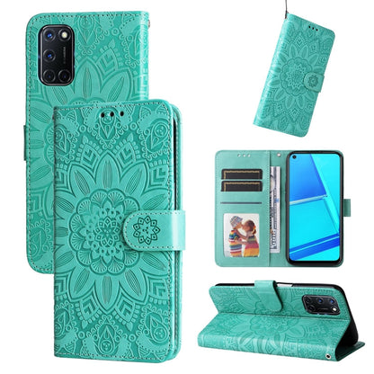Embossed Sunflower Leather Phone Case, For OPPO A7 / A5s, For OPPO A9 / A5 2020, For OPPO A15 / A16K / A16e, For OPPO A52 / A72 / A92, For OPPO A53 / A53s / A33 / A32, For OPPO A54 4G / A16 / A16s / A55 4G, For OPPO A57 5G / Realme V23                 ...