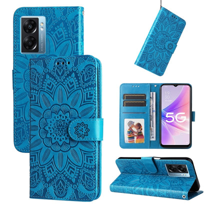 Embossed Sunflower Leather Phone Case, For OPPO A7 / A5s, For OPPO A9 / A5 2020, For OPPO A15 / A16K / A16e, For OPPO A52 / A72 / A92, For OPPO A53 / A53s / A33 / A32, For OPPO A54 4G / A16 / A16s / A55 4G, For OPPO A57 5G / Realme V23                 ...