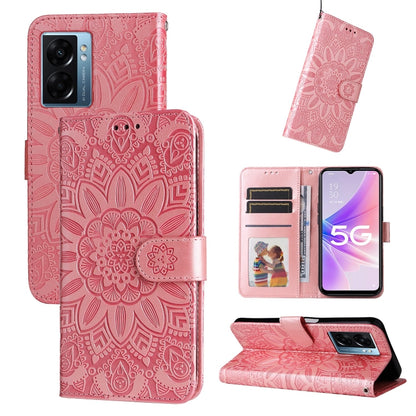 Embossed Sunflower Leather Phone Case, For OPPO A7 / A5s, For OPPO A9 / A5 2020, For OPPO A15 / A16K / A16e, For OPPO A52 / A72 / A92, For OPPO A53 / A53s / A33 / A32, For OPPO A54 4G / A16 / A16s / A55 4G, For OPPO A57 5G / Realme V23                 ...
