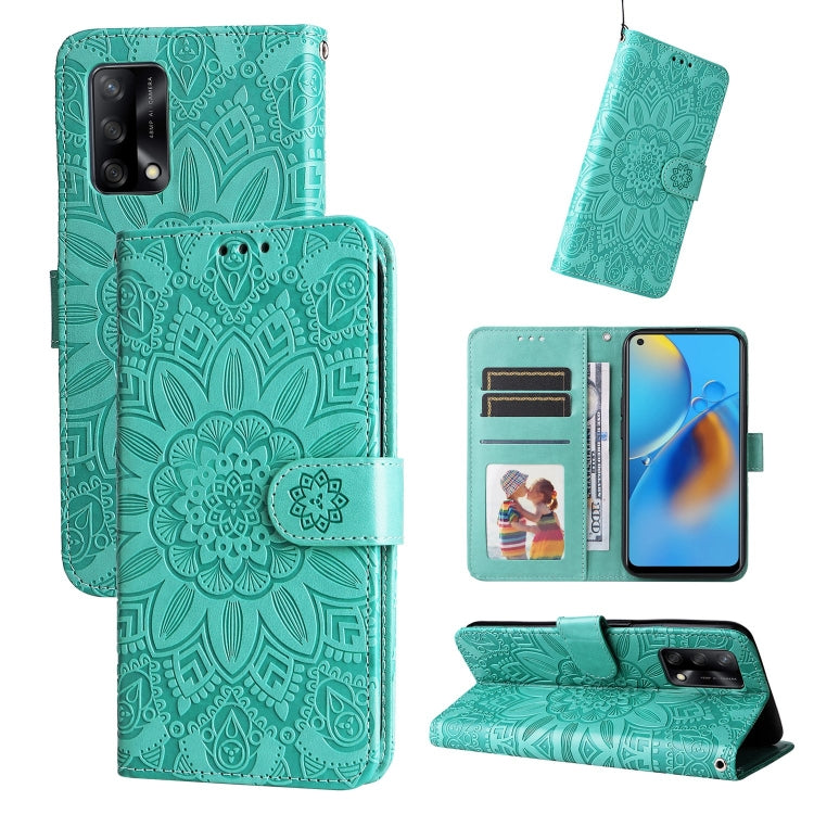 Embossed Sunflower Leather Phone Case, For OPPO A7 / A5s, For OPPO A9 / A5 2020, For OPPO A15 / A16K / A16e, For OPPO A52 / A72 / A92, For OPPO A53 / A53s / A33 / A32, For OPPO A54 4G / A16 / A16s / A55 4G, For OPPO A57 5G / Realme V23                 ...