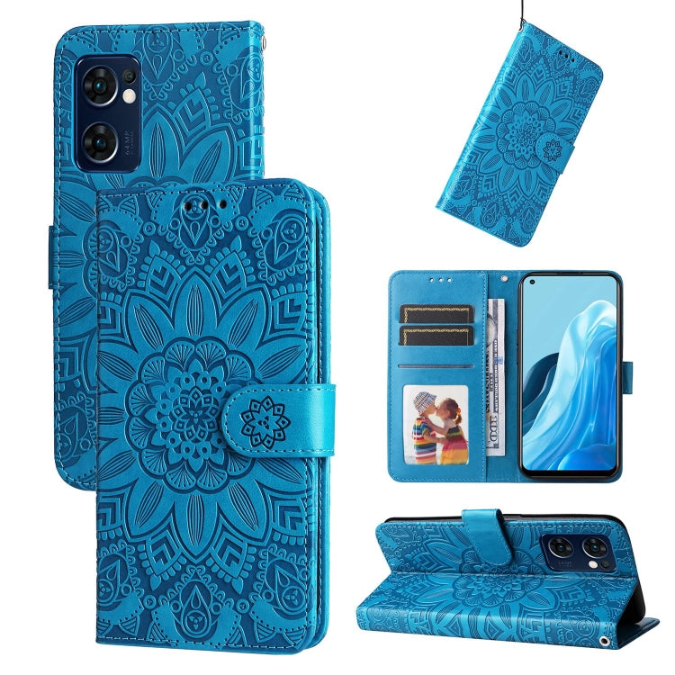 Embossed Sunflower Leather Phone Case, For OPPO A7 / A5s, For OPPO A9 / A5 2020, For OPPO A15 / A16K / A16e, For OPPO A52 / A72 / A92, For OPPO A53 / A53s / A33 / A32, For OPPO A54 4G / A16 / A16s / A55 4G, For OPPO A57 5G / Realme V23                 ...