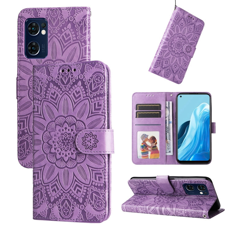 Embossed Sunflower Leather Phone Case, For OPPO A7 / A5s, For OPPO A9 / A5 2020, For OPPO A15 / A16K / A16e, For OPPO A52 / A72 / A92, For OPPO A53 / A53s / A33 / A32, For OPPO A54 4G / A16 / A16s / A55 4G, For OPPO A57 5G / Realme V23                 ...