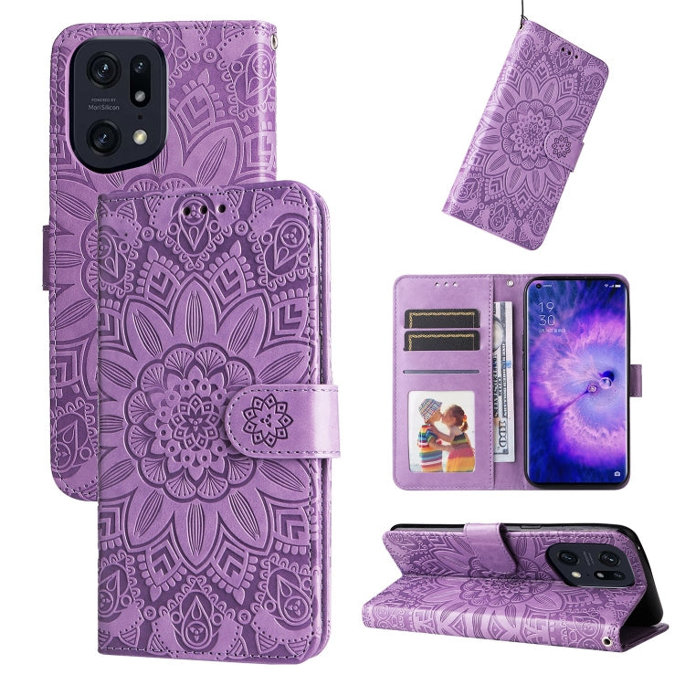 Embossed Sunflower Leather Phone Case, For OPPO A7 / A5s, For OPPO A9 / A5 2020, For OPPO A15 / A16K / A16e, For OPPO A52 / A72 / A92, For OPPO A53 / A53s / A33 / A32, For OPPO A54 4G / A16 / A16s / A55 4G, For OPPO A57 5G / Realme V23                 ...