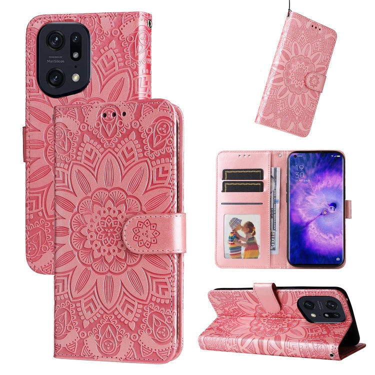 Embossed Sunflower Leather Phone Case, For OPPO A7 / A5s, For OPPO A9 / A5 2020, For OPPO A15 / A16K / A16e, For OPPO A52 / A72 / A92, For OPPO A53 / A53s / A33 / A32, For OPPO A54 4G / A16 / A16s / A55 4G, For OPPO A57 5G / Realme V23                 ...
