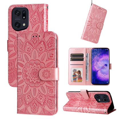 Embossed Sunflower Leather Phone Case, For OPPO A7 / A5s, For OPPO A9 / A5 2020, For OPPO A15 / A16K / A16e, For OPPO A52 / A72 / A92, For OPPO A53 / A53s / A33 / A32, For OPPO A54 4G / A16 / A16s / A55 4G, For OPPO A57 5G / Realme V23                 ...