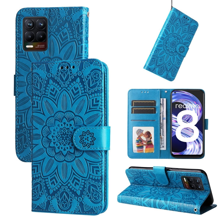 Embossed Sunflower Leather Phone Case, For OPPO A7 / A5s, For OPPO A9 / A5 2020, For OPPO A15 / A16K / A16e, For OPPO A52 / A72 / A92, For OPPO A53 / A53s / A33 / A32, For OPPO A54 4G / A16 / A16s / A55 4G, For OPPO A57 5G / Realme V23                 ...