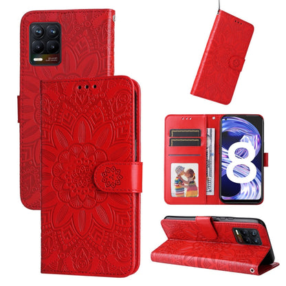 Embossed Sunflower Leather Phone Case, For OPPO A7 / A5s, For OPPO A9 / A5 2020, For OPPO A15 / A16K / A16e, For OPPO A52 / A72 / A92, For OPPO A53 / A53s / A33 / A32, For OPPO A54 4G / A16 / A16s / A55 4G, For OPPO A57 5G / Realme V23                 ...