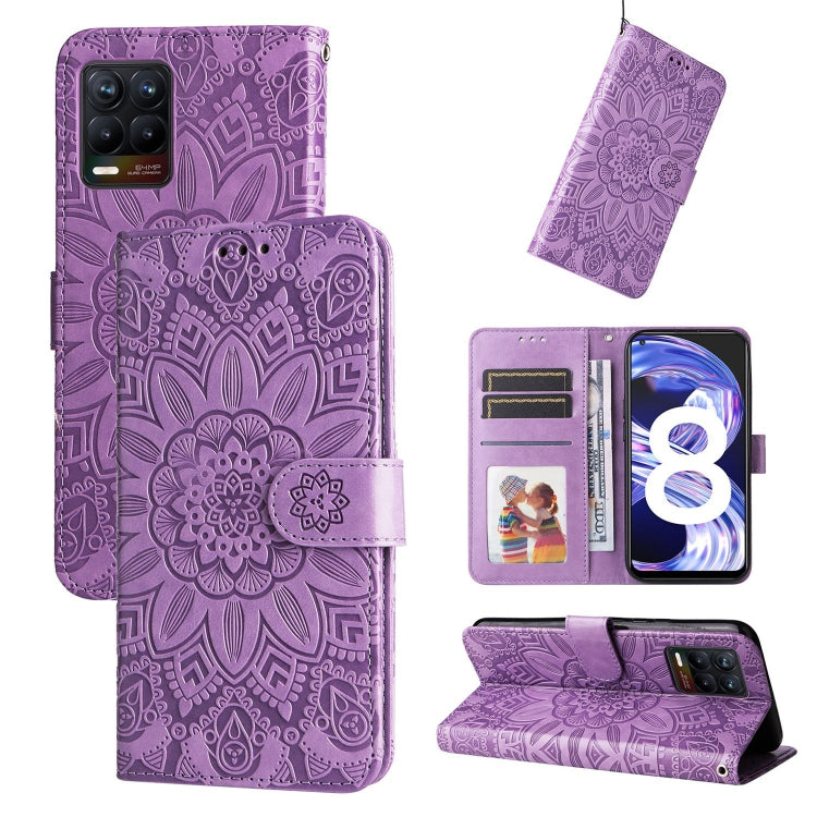 Embossed Sunflower Leather Phone Case, For OPPO A7 / A5s, For OPPO A9 / A5 2020, For OPPO A15 / A16K / A16e, For OPPO A52 / A72 / A92, For OPPO A53 / A53s / A33 / A32, For OPPO A54 4G / A16 / A16s / A55 4G, For OPPO A57 5G / Realme V23                 ...