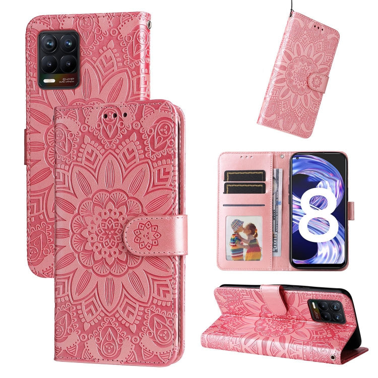 Embossed Sunflower Leather Phone Case, For OPPO A7 / A5s, For OPPO A9 / A5 2020, For OPPO A15 / A16K / A16e, For OPPO A52 / A72 / A92, For OPPO A53 / A53s / A33 / A32, For OPPO A54 4G / A16 / A16s / A55 4G, For OPPO A57 5G / Realme V23                 ...