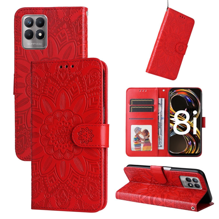 Embossed Sunflower Leather Phone Case, For OPPO A7 / A5s, For OPPO A9 / A5 2020, For OPPO A15 / A16K / A16e, For OPPO A52 / A72 / A92, For OPPO A53 / A53s / A33 / A32, For OPPO A54 4G / A16 / A16s / A55 4G, For OPPO A57 5G / Realme V23                 ...