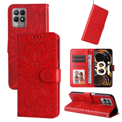 Embossed Sunflower Leather Phone Case, For OPPO A7 / A5s, For OPPO A9 / A5 2020, For OPPO A15 / A16K / A16e, For OPPO A52 / A72 / A92, For OPPO A53 / A53s / A33 / A32, For OPPO A54 4G / A16 / A16s / A55 4G, For OPPO A57 5G / Realme V23                 ...