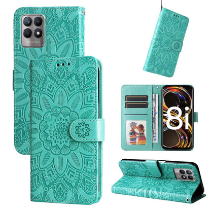 Embossed Sunflower Leather Phone Case, For OPPO A7 / A5s, For OPPO A9 / A5 2020, For OPPO A15 / A16K / A16e, For OPPO A52 / A72 / A92, For OPPO A53 / A53s / A33 / A32, For OPPO A54 4G / A16 / A16s / A55 4G, For OPPO A57 5G / Realme V23                 ...
