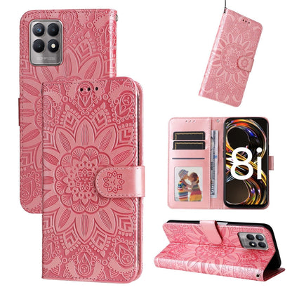 Embossed Sunflower Leather Phone Case, For OPPO A7 / A5s, For OPPO A9 / A5 2020, For OPPO A15 / A16K / A16e, For OPPO A52 / A72 / A92, For OPPO A53 / A53s / A33 / A32, For OPPO A54 4G / A16 / A16s / A55 4G, For OPPO A57 5G / Realme V23                 ...