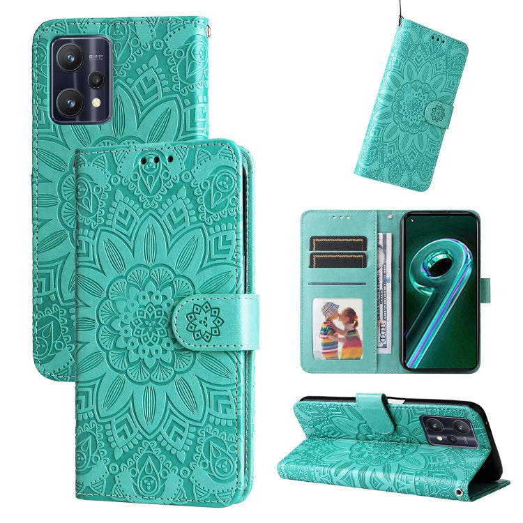 Embossed Sunflower Leather Phone Case, For OPPO A7 / A5s, For OPPO A9 / A5 2020, For OPPO A15 / A16K / A16e, For OPPO A52 / A72 / A92, For OPPO A53 / A53s / A33 / A32, For OPPO A54 4G / A16 / A16s / A55 4G, For OPPO A57 5G / Realme V23                 ...