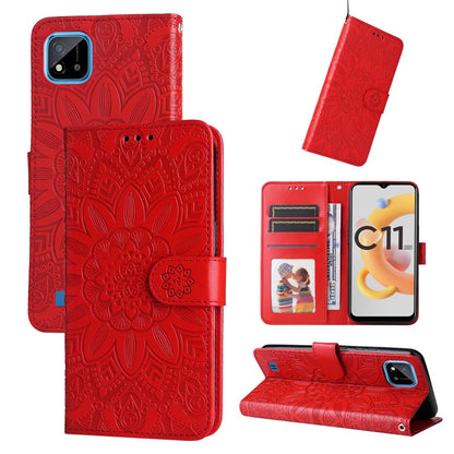 Embossed Sunflower Leather Phone Case, For OPPO A7 / A5s, For OPPO A9 / A5 2020, For OPPO A15 / A16K / A16e, For OPPO A52 / A72 / A92, For OPPO A53 / A53s / A33 / A32, For OPPO A54 4G / A16 / A16s / A55 4G, For OPPO A57 5G / Realme V23                 ...