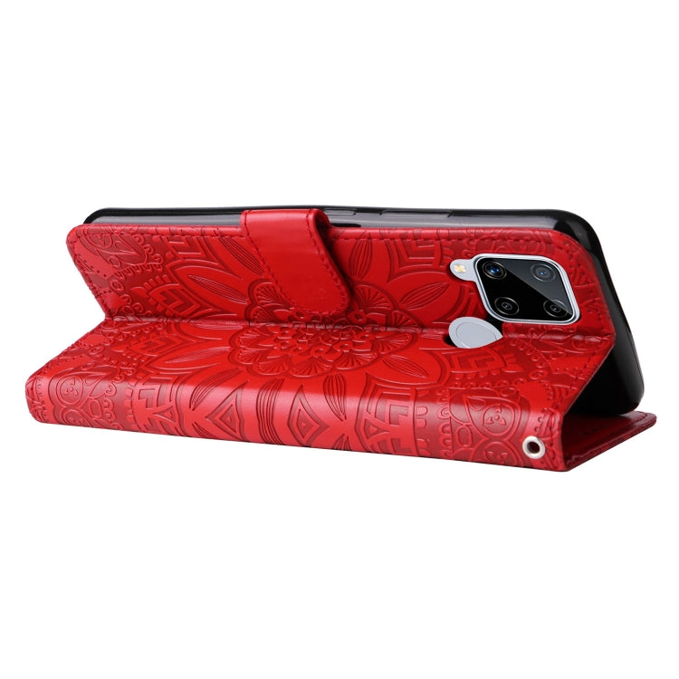 Embossed Sunflower Leather Phone Case, For OPPO Realme C15 / C12 / C25, For OPPO Realme C21 / C21Y, For OPPO Realme C31, For OPPO Realme C35 4G / Narzo 50A Prime, For OPPO Realme GT Neo2, For OPPO Realme GT Neo3, For OPPO Realme 9i / A36 4G / A76 4G   ...