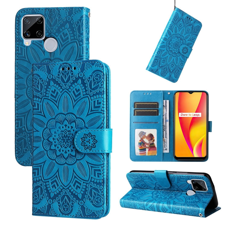 Embossed Sunflower Leather Phone Case, For OPPO Realme C15 / C12 / C25, For OPPO Realme C21 / C21Y, For OPPO Realme C31, For OPPO Realme C35 4G / Narzo 50A Prime, For OPPO Realme GT Neo2, For OPPO Realme GT Neo3, For OPPO Realme 9i / A36 4G / A76 4G   ...