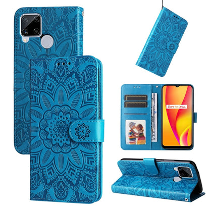 Embossed Sunflower Leather Phone Case, For OPPO Realme C15 / C12 / C25, For OPPO Realme C21 / C21Y, For OPPO Realme C31, For OPPO Realme C35 4G / Narzo 50A Prime, For OPPO Realme GT Neo2, For OPPO Realme GT Neo3, For OPPO Realme 9i / A36 4G / A76 4G   ...