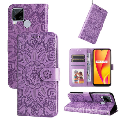 Embossed Sunflower Leather Phone Case, For OPPO Realme C15 / C12 / C25, For OPPO Realme C21 / C21Y, For OPPO Realme C31, For OPPO Realme C35 4G / Narzo 50A Prime, For OPPO Realme GT Neo2, For OPPO Realme GT Neo3, For OPPO Realme 9i / A36 4G / A76 4G   ...