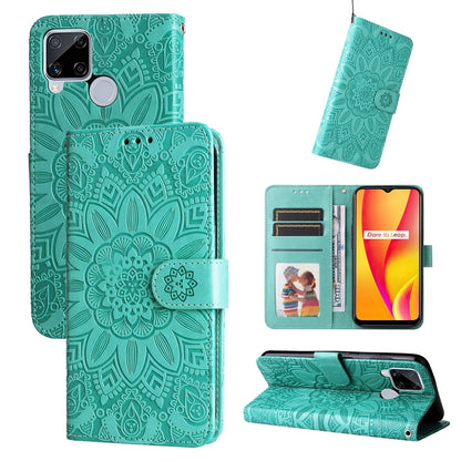 Embossed Sunflower Leather Phone Case, For OPPO Realme C15 / C12 / C25, For OPPO Realme C21 / C21Y, For OPPO Realme C31, For OPPO Realme C35 4G / Narzo 50A Prime, For OPPO Realme GT Neo2, For OPPO Realme GT Neo3, For OPPO Realme 9i / A36 4G / A76 4G   ...