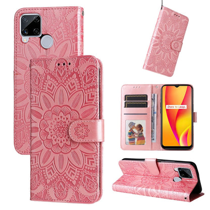 Embossed Sunflower Leather Phone Case, For OPPO Realme C15 / C12 / C25, For OPPO Realme C21 / C21Y, For OPPO Realme C31, For OPPO Realme C35 4G / Narzo 50A Prime, For OPPO Realme GT Neo2, For OPPO Realme GT Neo3, For OPPO Realme 9i / A36 4G / A76 4G   ...