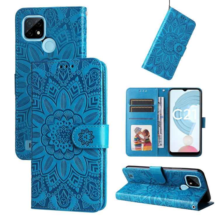 Embossed Sunflower Leather Phone Case, For OPPO Realme C15 / C12 / C25, For OPPO Realme C21 / C21Y, For OPPO Realme C31, For OPPO Realme C35 4G / Narzo 50A Prime, For OPPO Realme GT Neo2, For OPPO Realme GT Neo3, For OPPO Realme 9i / A36 4G / A76 4G   ...