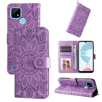 Embossed Sunflower Leather Phone Case, For OPPO Realme C15 / C12 / C25, For OPPO Realme C21 / C21Y, For OPPO Realme C31, For OPPO Realme C35 4G / Narzo 50A Prime, For OPPO Realme GT Neo2, For OPPO Realme GT Neo3, For OPPO Realme 9i / A36 4G / A76 4G   ...