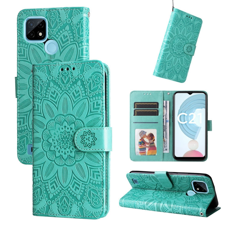 Embossed Sunflower Leather Phone Case, For OPPO Realme C15 / C12 / C25, For OPPO Realme C21 / C21Y, For OPPO Realme C31, For OPPO Realme C35 4G / Narzo 50A Prime, For OPPO Realme GT Neo2, For OPPO Realme GT Neo3, For OPPO Realme 9i / A36 4G / A76 4G   ...