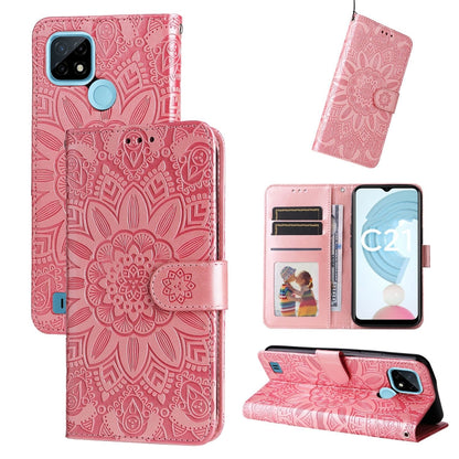 Embossed Sunflower Leather Phone Case, For OPPO Realme C15 / C12 / C25, For OPPO Realme C21 / C21Y, For OPPO Realme C31, For OPPO Realme C35 4G / Narzo 50A Prime, For OPPO Realme GT Neo2, For OPPO Realme GT Neo3, For OPPO Realme 9i / A36 4G / A76 4G   ...