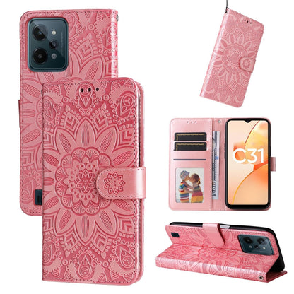 Embossed Sunflower Leather Phone Case, For OPPO Realme C15 / C12 / C25, For OPPO Realme C21 / C21Y, For OPPO Realme C31, For OPPO Realme C35 4G / Narzo 50A Prime, For OPPO Realme GT Neo2, For OPPO Realme GT Neo3, For OPPO Realme 9i / A36 4G / A76 4G   ...