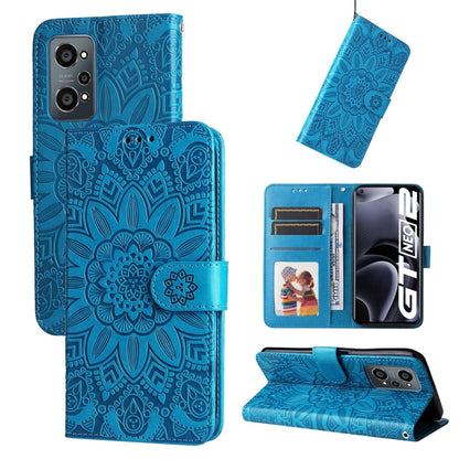 Embossed Sunflower Leather Phone Case, For OPPO Realme C15 / C12 / C25, For OPPO Realme C21 / C21Y, For OPPO Realme C31, For OPPO Realme C35 4G / Narzo 50A Prime, For OPPO Realme GT Neo2, For OPPO Realme GT Neo3, For OPPO Realme 9i / A36 4G / A76 4G   ...