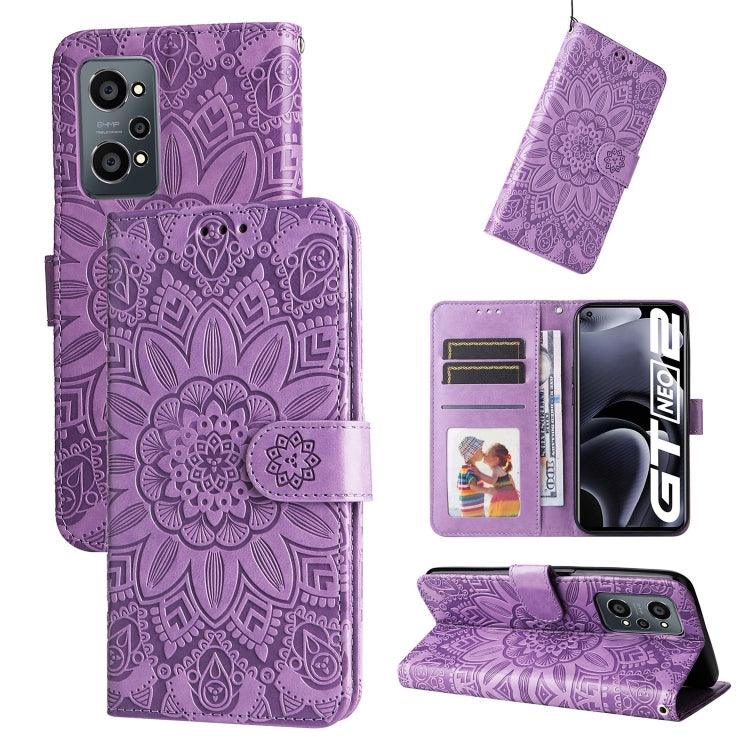 Embossed Sunflower Leather Phone Case, For OPPO Realme C15 / C12 / C25, For OPPO Realme C21 / C21Y, For OPPO Realme C31, For OPPO Realme C35 4G / Narzo 50A Prime, For OPPO Realme GT Neo2, For OPPO Realme GT Neo3, For OPPO Realme 9i / A36 4G / A76 4G   ...