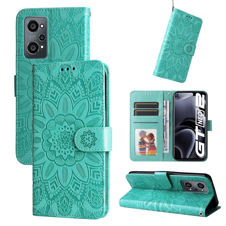 Embossed Sunflower Leather Phone Case, For OPPO Realme C15 / C12 / C25, For OPPO Realme C21 / C21Y, For OPPO Realme C31, For OPPO Realme C35 4G / Narzo 50A Prime, For OPPO Realme GT Neo2, For OPPO Realme GT Neo3, For OPPO Realme 9i / A36 4G / A76 4G   ...