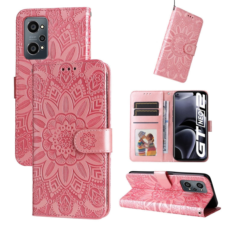 Embossed Sunflower Leather Phone Case, For OPPO Realme C15 / C12 / C25, For OPPO Realme C21 / C21Y, For OPPO Realme C31, For OPPO Realme C35 4G / Narzo 50A Prime, For OPPO Realme GT Neo2, For OPPO Realme GT Neo3, For OPPO Realme 9i / A36 4G / A76 4G   ...