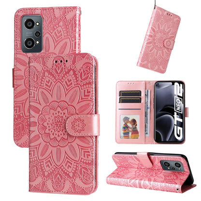 Embossed Sunflower Leather Phone Case, For OPPO Realme C15 / C12 / C25, For OPPO Realme C21 / C21Y, For OPPO Realme C31, For OPPO Realme C35 4G / Narzo 50A Prime, For OPPO Realme GT Neo2, For OPPO Realme GT Neo3, For OPPO Realme 9i / A36 4G / A76 4G   ...